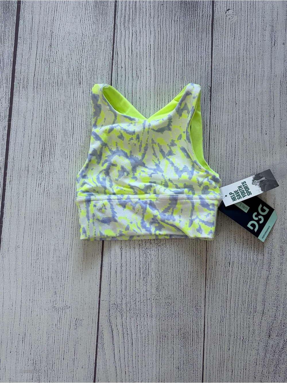 DSG Girls High Neck Sports Bra Size 2XS (4-5)